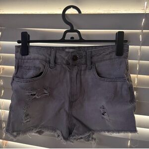 Zara Distressed Gray Women's Shorts